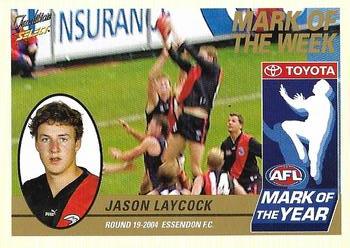 2005 Select Tradition AFL - Mark of the Week #MW19 Jason Laycock Front